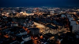 palas campus aerial at night | iulius
