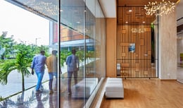 Shaded pathways, open stairways, seating, food courts, and gathering spaces enhance movement through nature and encourage chance encounters and interactions | Paul Raftery