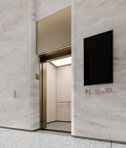 Interior Elevator Rendering | Courtesy FXCollaborative