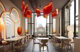 Terrazza Aperol Milano sala con vista | Santi Caleca