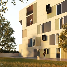 Render South Elevation | Ufficio Tecnico CECERE DEVELOPMENT