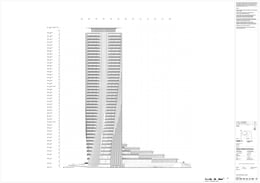 Cityzen Tower, Elevation West | ZHA