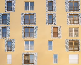The ceramic windows frames by Artist Danilo Trogu | ©Stefano Anzini