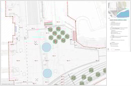 Piazza Pia - dettaglio raccordo coi bastioni | Team Via Ingegneria