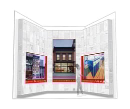 Perspective Image of Room with Person | Louise Braverman Architect