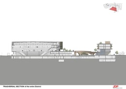 Trasversal section of the entire context | JDParchitects