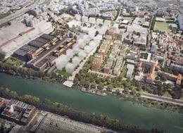 Paris 2024 Olympic Village | Photography by Drone Press/Sennse, courtesy of Paris 2024 Organising Committee