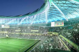 Aramco Stadium in Al Khobar - Populous | Rendering by and courtesy of Populous