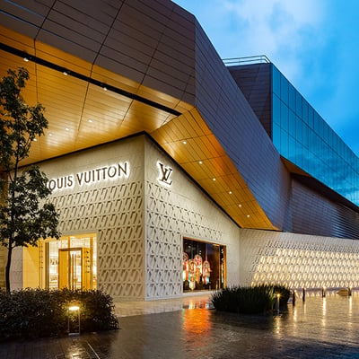 Louis Vuitton Artz, store like a sculpture for the urban scale
