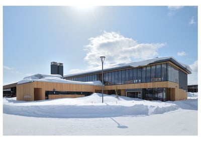 Hokkaido College of Northern Forestry, built with local wood