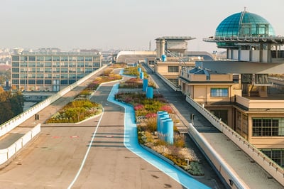 Lingotto hanging garden, Green Architecture applied to a highly symbolic and representative building
