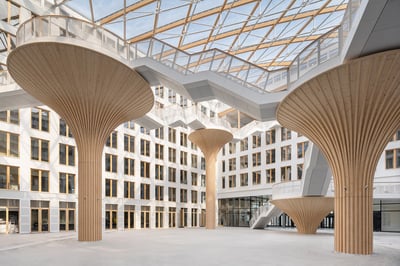 EDGE Suedkreuz Berlin, the largest hybrid-timber building in Germany