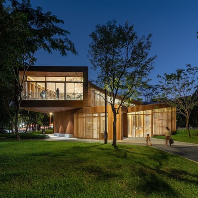 Serpentine Bookhouse, focusing on climate resilience and sustainable design