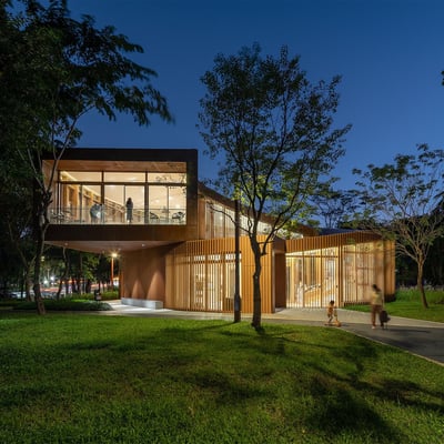 Serpentine Bookhouse, focusing on climate resilience and sustainable design