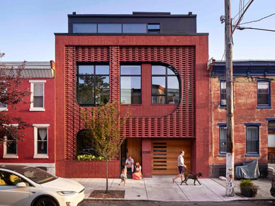 Filigree House in Philadelphia: a new architectural expression inspired by traditional bricks