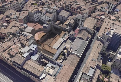 Crypta Balbi restoration and enhancement project, connecting to Rome's historical itinerary