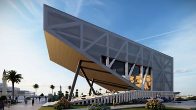 Izmir Presidency and City Council, a stepped structure