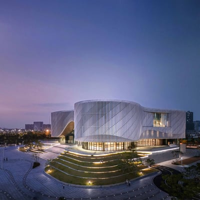 Innovative Integrated Cultural Center in Moyang Lake: Sustainable Design, Urban Connection and Multipurpose Spaces