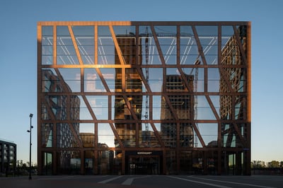 Collection Museum in Moscow, built with copper and glass