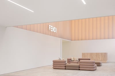 Fendi Showroom Milan: embracing fashion heritage through space, light, and performance