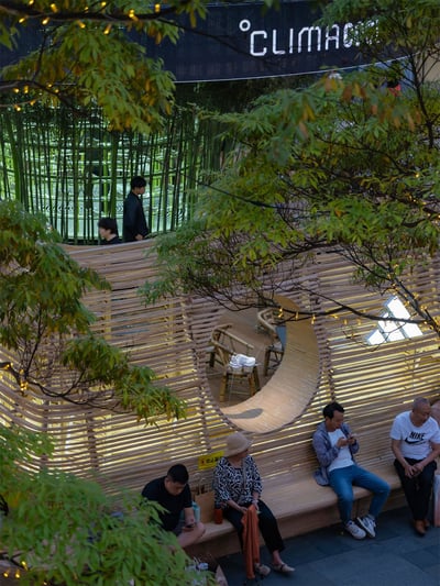 Climacool Teahouse, a sensory oasis within the dense urban fabric of Chengdu (China)