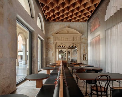 The restoration of the Caffè Nazionale in Arzignano is an open-ended project.