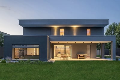 Villa BM, una residenza minimalista a Crema