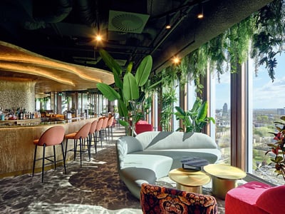Stepping  into a  tropical jungle