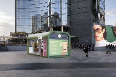 Three flexible pop-up spaces in Portanuova