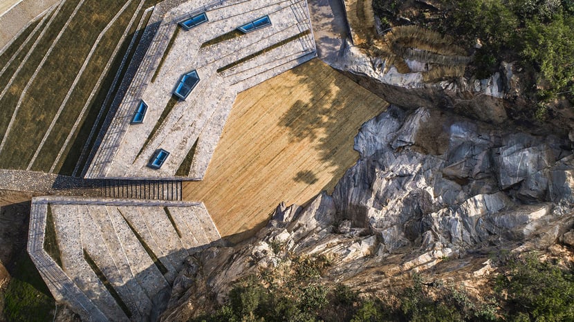 Stone Nest Amphitheater: a sustainable amphitheater carved from stone