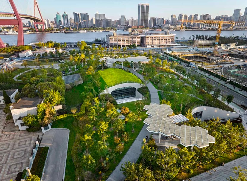 Shanghai Zero Carbon Park, il primo passo verso la riqualificazione del lungofiume sull’Huangpu