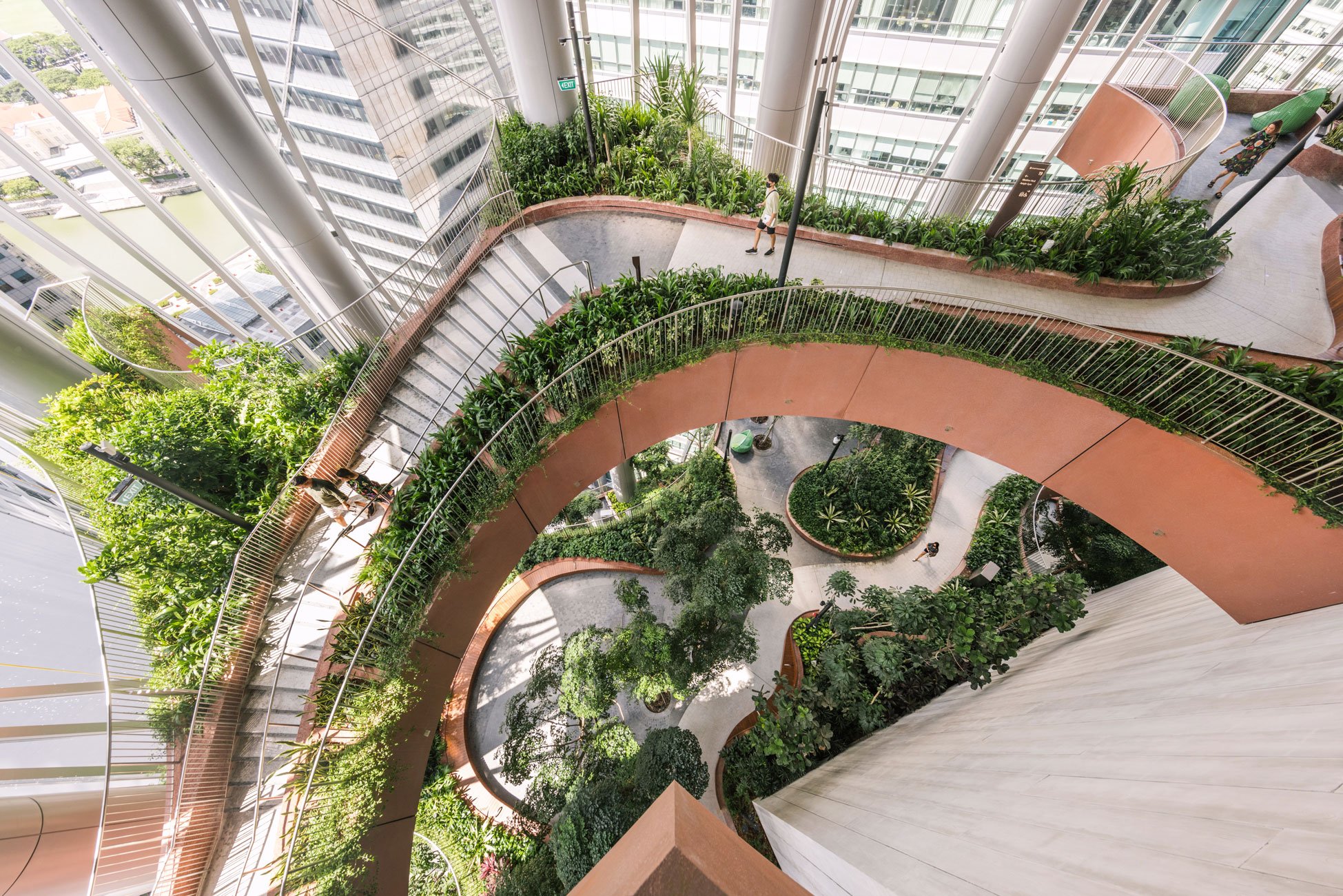 CapitaSpring: a biophilic skyscraper in Singapore fuses modern architecture with tropical flora