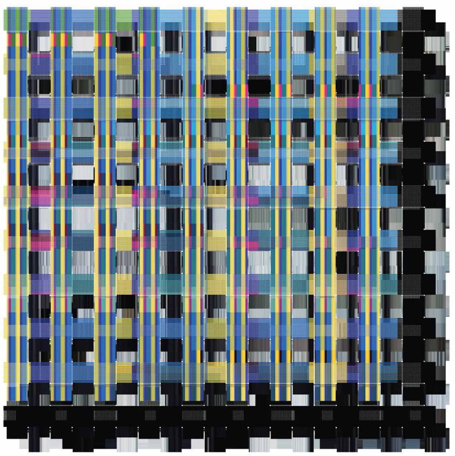  Building the Picture III, 2014. Print on Aluminum 24” x 24”.