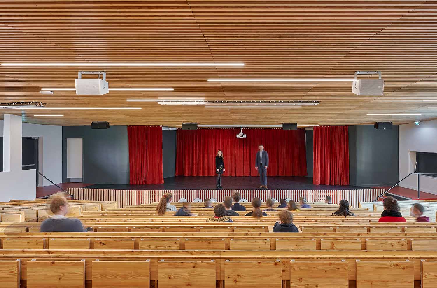 Lycée Franco-Allemand, Behnisch Architekten and Atelier 2A+ © David Matthiessen, courtesy of Behnisch Architekten