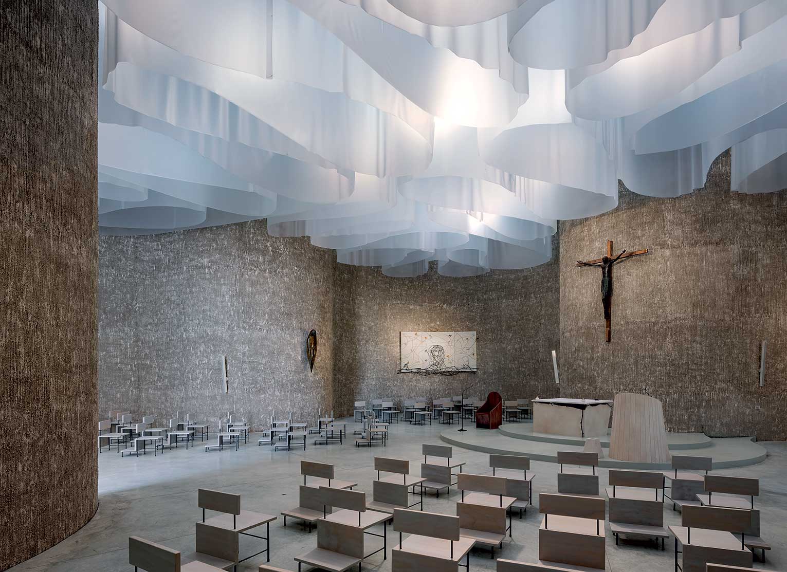 Chiesa di Santa Maria Goretti - MC A  Mario Cucinella Architects © Duccio Malagamba, courtesy of MC A
