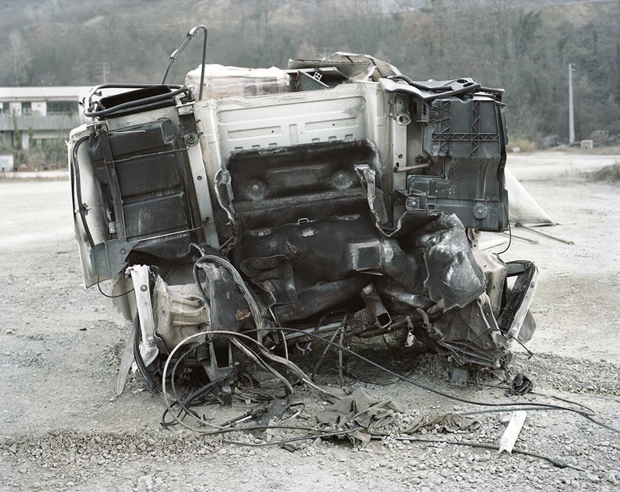 Destroyed Truck (2019) Photography by and courtesy of Niccolò Morgan Gandolfi