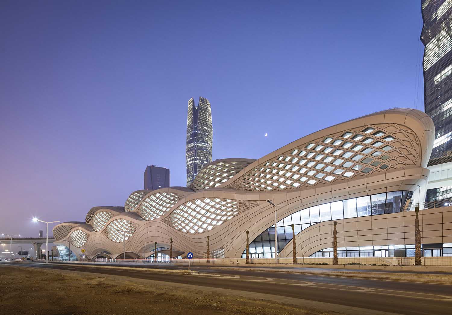 La metropolitana di Riyadh ©Hufton+Crow, courtesy of Zaha Hadid Architects